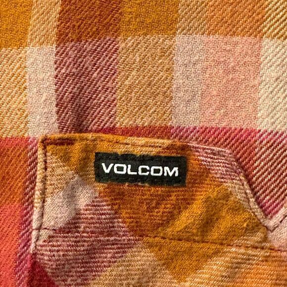 Volcom Plaid to Meet You Women’s Multicolor Plaid Shirt Size Medium - Picture 4 of 7